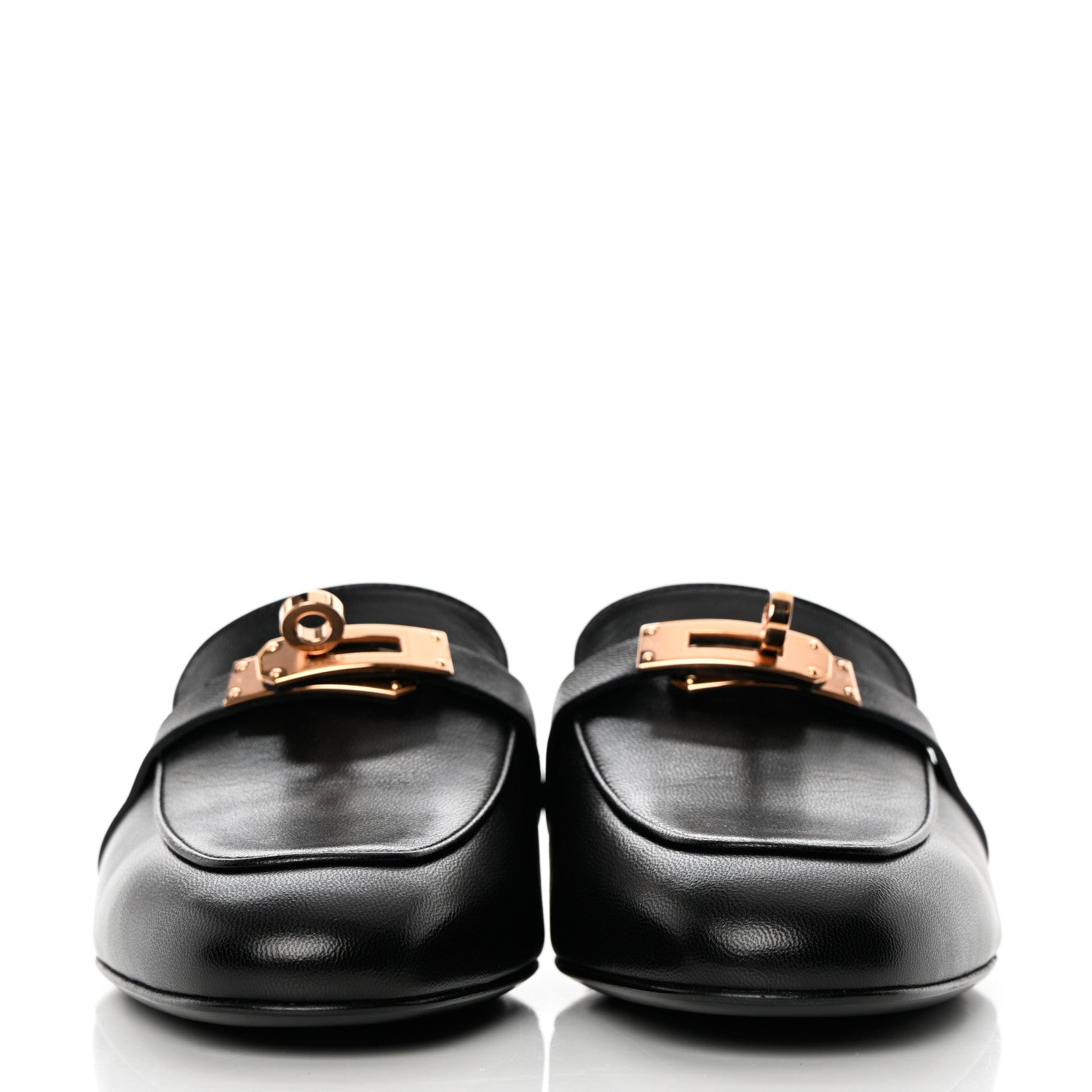 Hermes Goatskin Oz Mules 36 Black 3 of 18