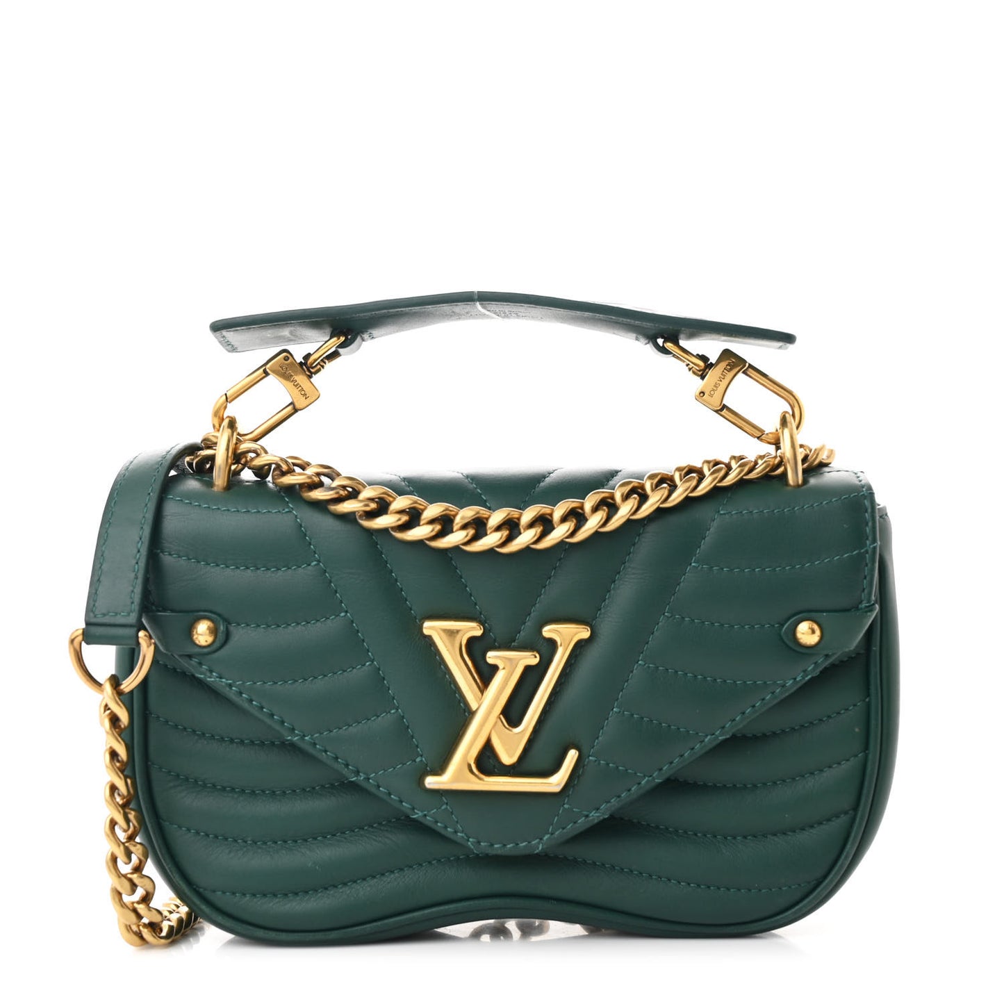 Calfskin New Wave Chain PM Emerald
