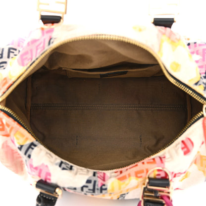 Fendi Zucchino Vitello Floral Forever Boston Beige Multicolor 5 of 10