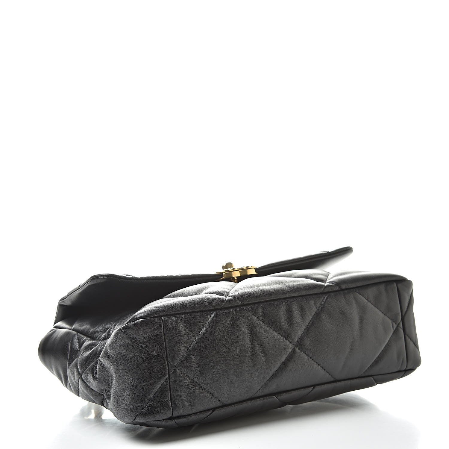 Chanel Lambskin Quilted Large 19 Flap Black 4 of 11