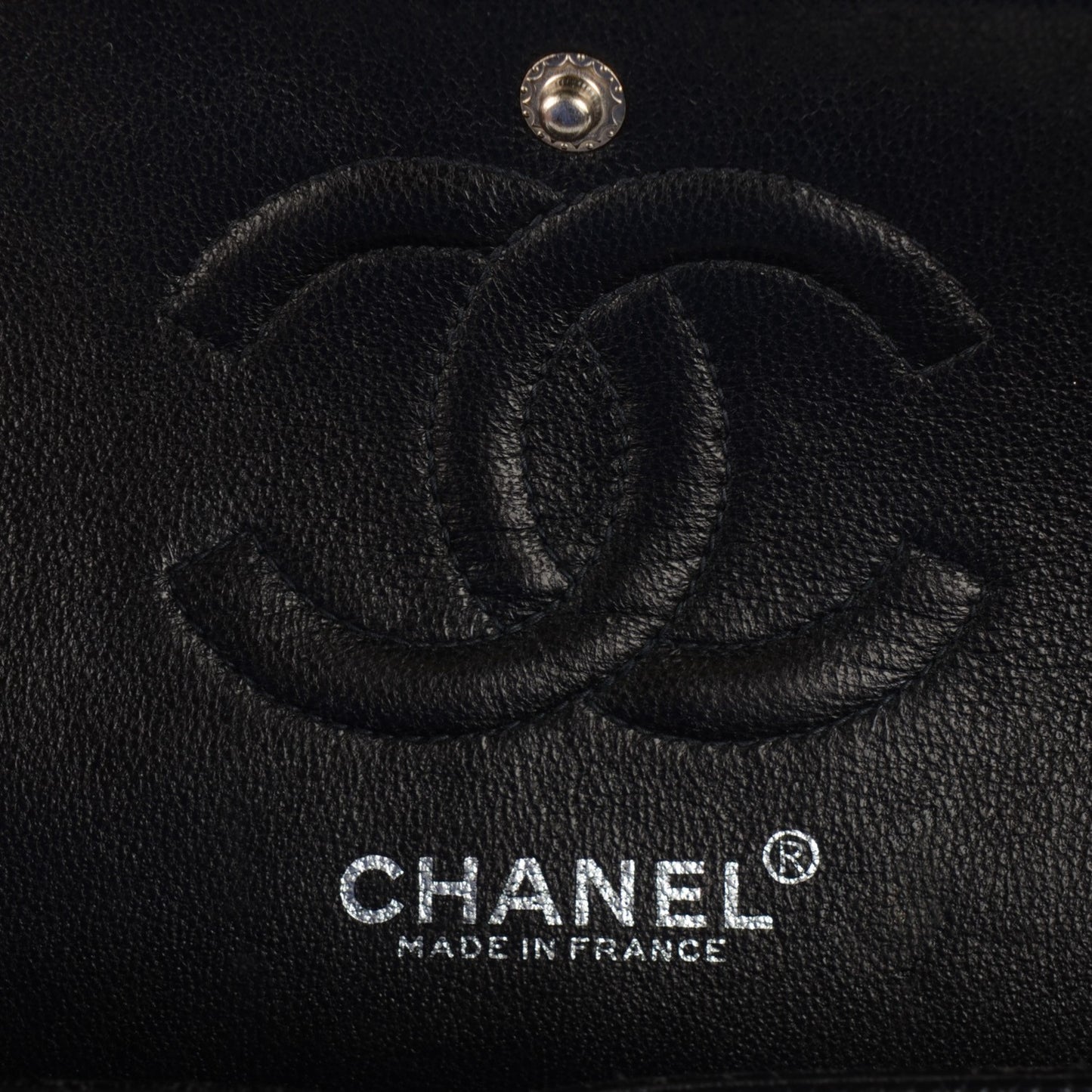 Caviar Quilted Small Double Flap Black