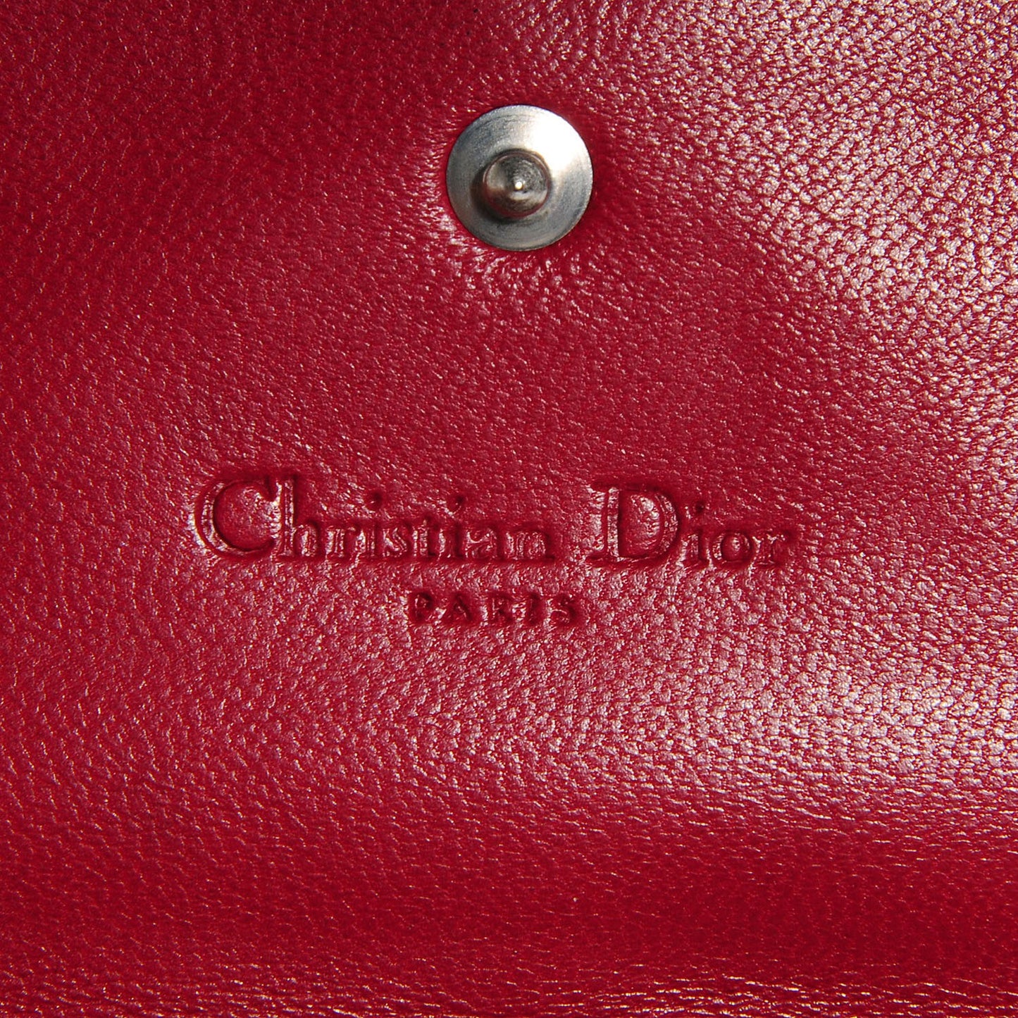 Lambskin Cannage Rendezvous Chain Wallet