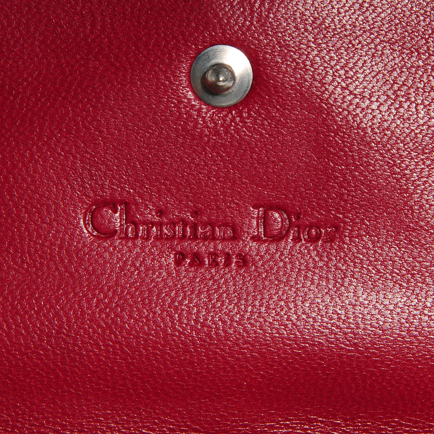 Christian Dior Lambskin Cannage Rendezvous Chain Wallet 6 of 7