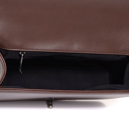 Chanel Faded Calfskin Studded Large Boy Flap Brown Beige 6 of 9