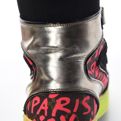 Louis Vuitton Monogram Graffiti Sneakers 40 Fuchsia 17 of 17