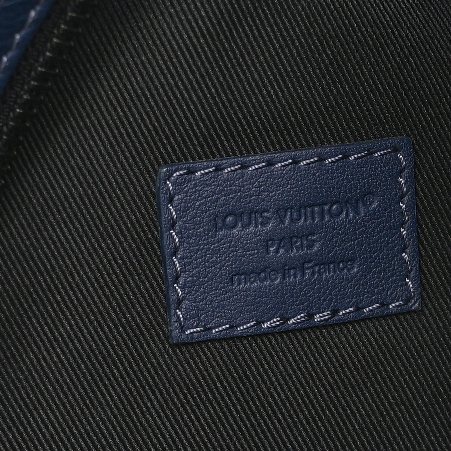 Louis Vuitton Calfskin Shadow Monogram Duo Slingbag Navy 6 of 9