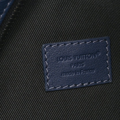Louis Vuitton Calfskin Shadow Monogram Duo Slingbag Navy 6 of 9