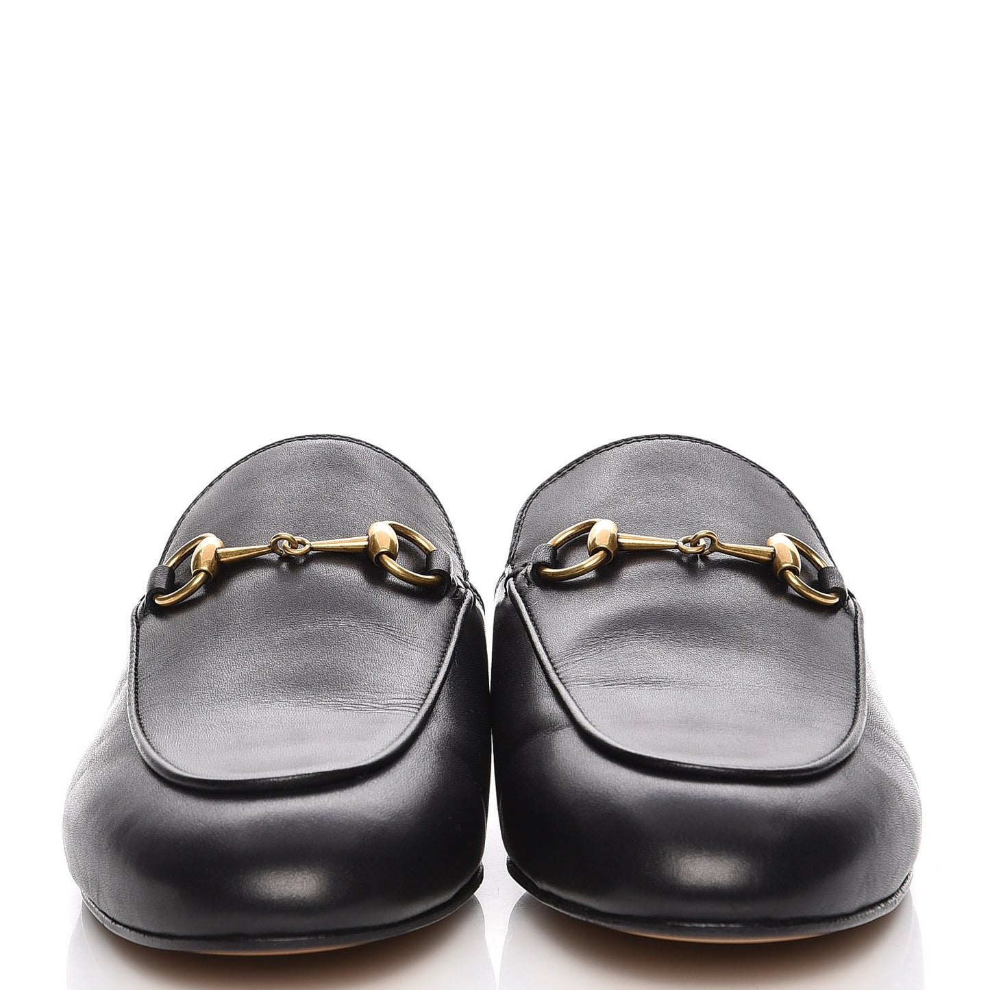 Calfskin Womens Princetown Slippers 38 Black