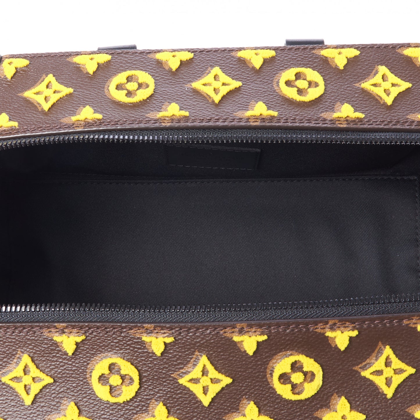 Monogram Tuffetage Speedy Trunk Jaune