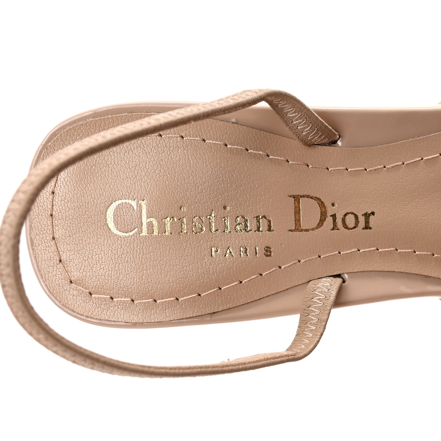 Patent Calfskin C'est Dior 80mm Slingback Sandals 37 Chair