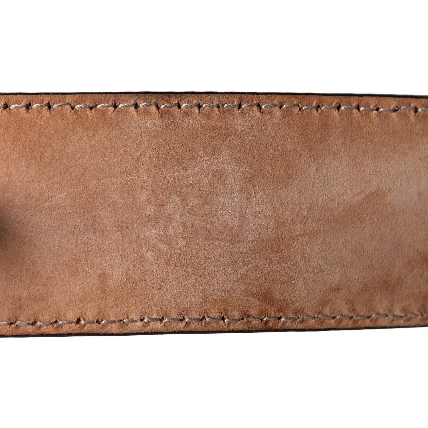 Gucci Calfskin Interlocking G Belt 85 34 Brown Turquoise 7 of 7
