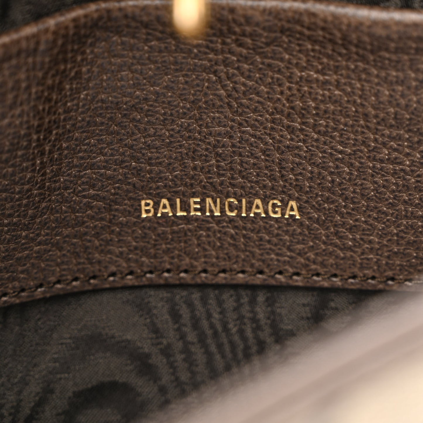 X BALENCIAGA BB Supreme Monogram Calfskin Web Mini Jackie 1961 Hobo Beige Ebony