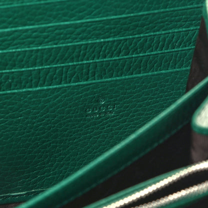 Gucci Calfskin Mini Dionysus Chain Wallet Emerald 6 of 10