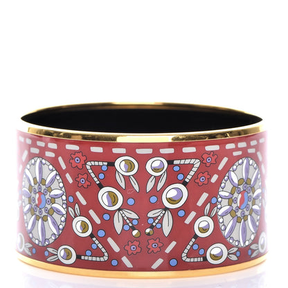 Hermes Enamel Printed Extra Wide Bracelet 65 3 of 5