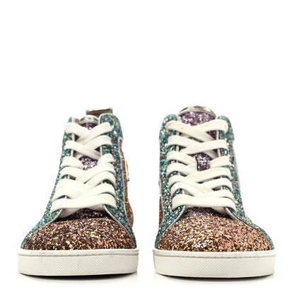 Christian Louboutin Bip Bip Glitter Womens Orlato Flat Sneakers 37.5 Multicolor 2 of 4