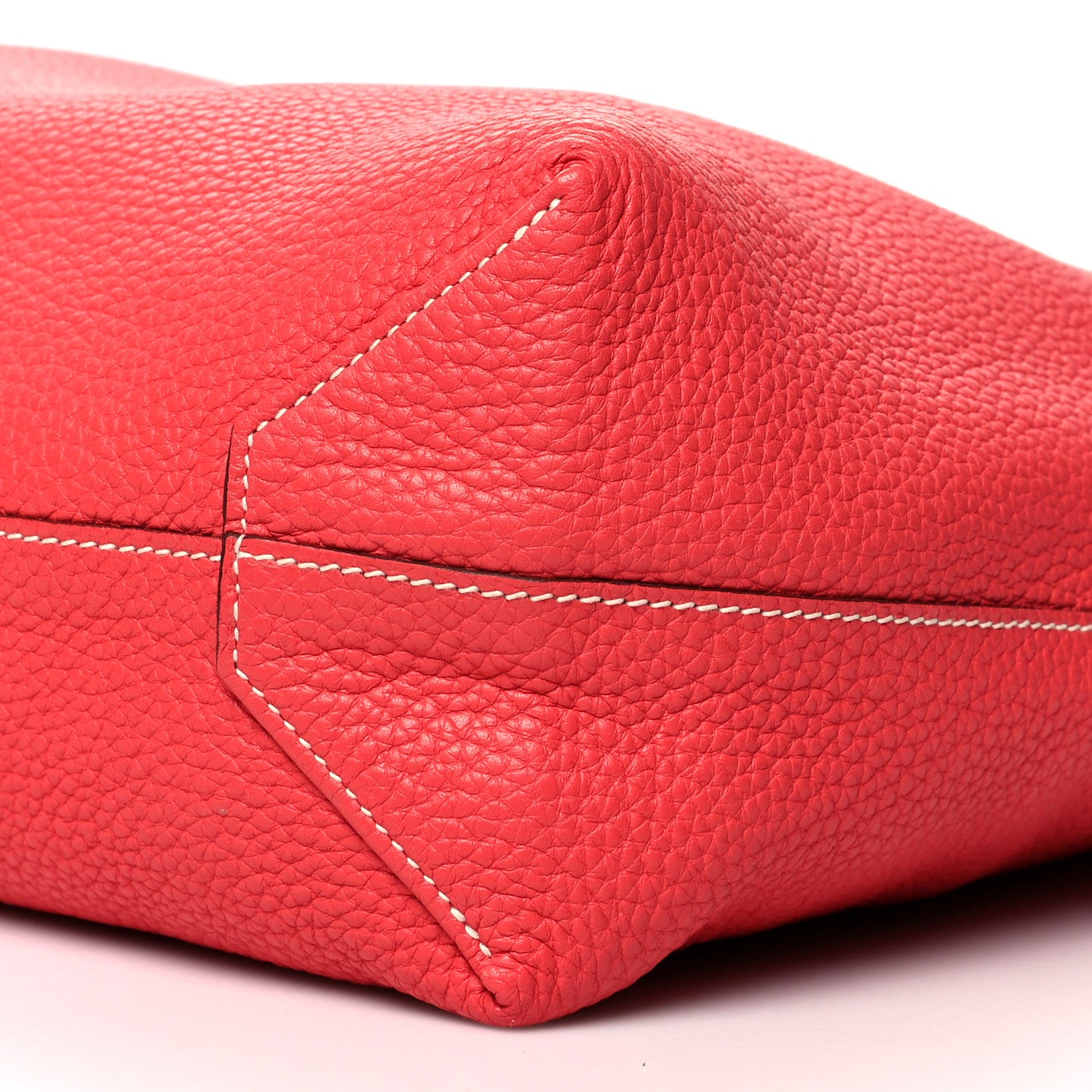 Hermes Taurillon Clemence Double Sens 36 Reversible Tote Rubis Rose Jaipur 9 of 16