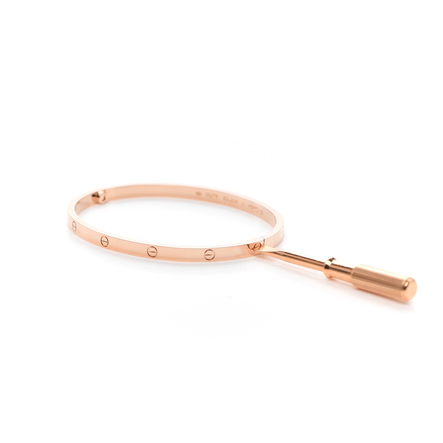 Cartier 18K Pink Gold Small LOVE Bracelet 17 4 of 7