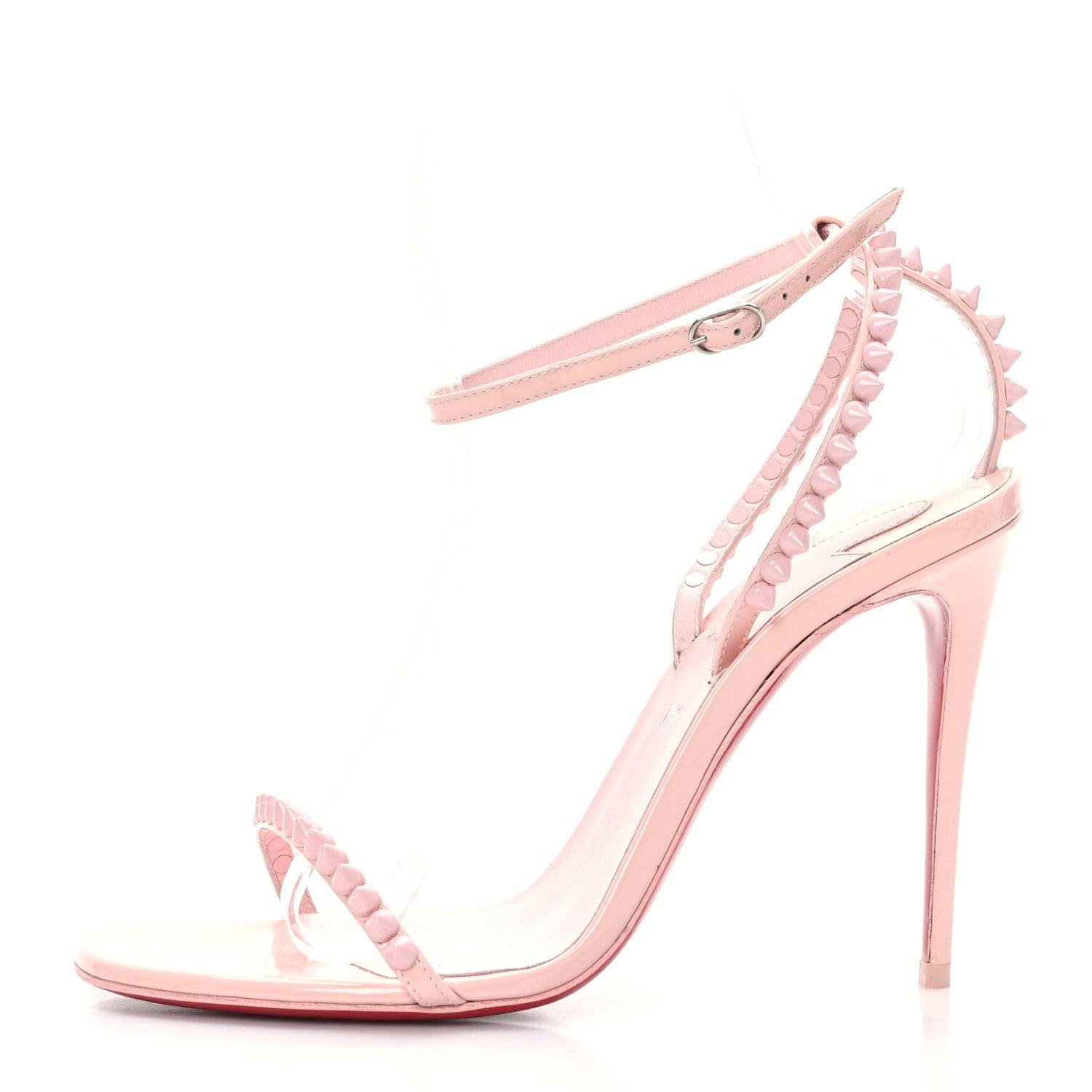 Christian Louboutin Patent So Me 100 Sandals 36.5 Rosy 1 of 7
