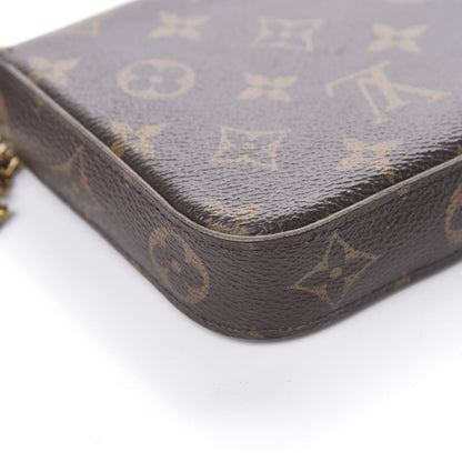 Louis Vuitton Monogram Pochette Felicie Chain Wallet Fuchsia 14 of 24
