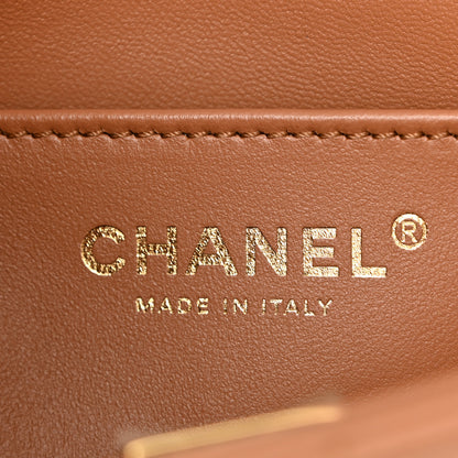 Chanel Lambskin Quilted Small CC Crush Flap Brown 6 of 10