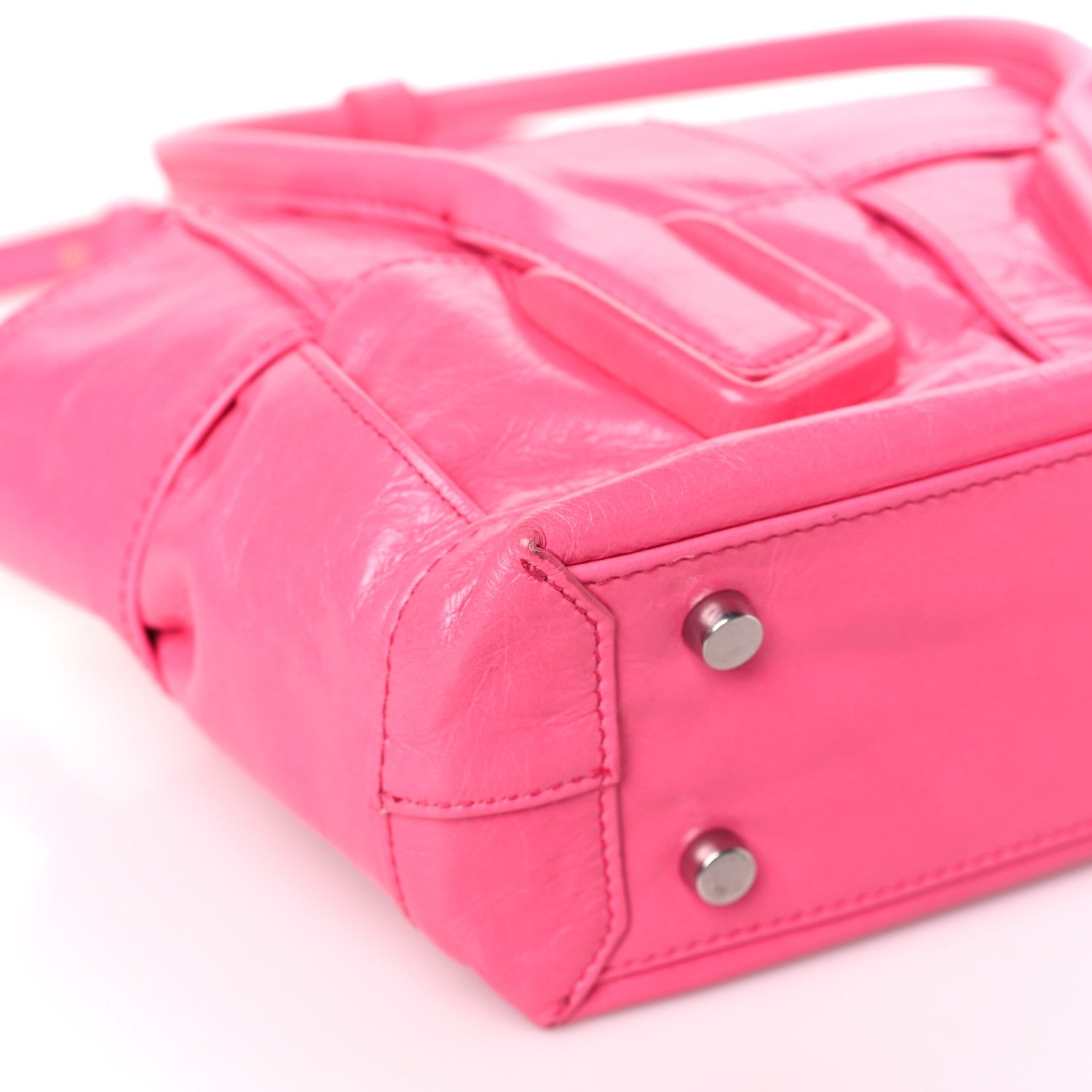 Bottega Veneta Paper Calfskin Maxi Intrecciato Mini Arco Pink 8 of 10