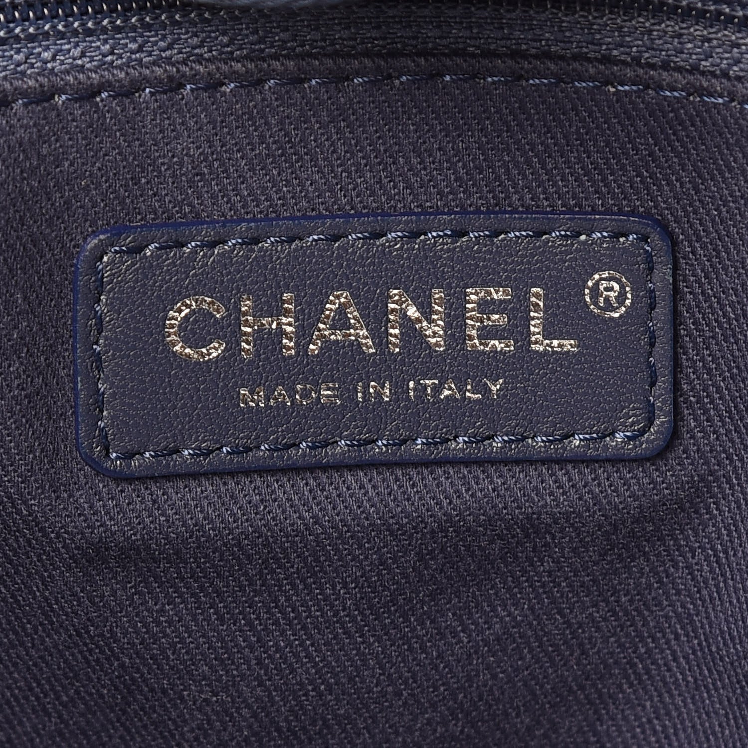 Chanel Canvas Extra Large Deauville Tote Blue 8 of 9