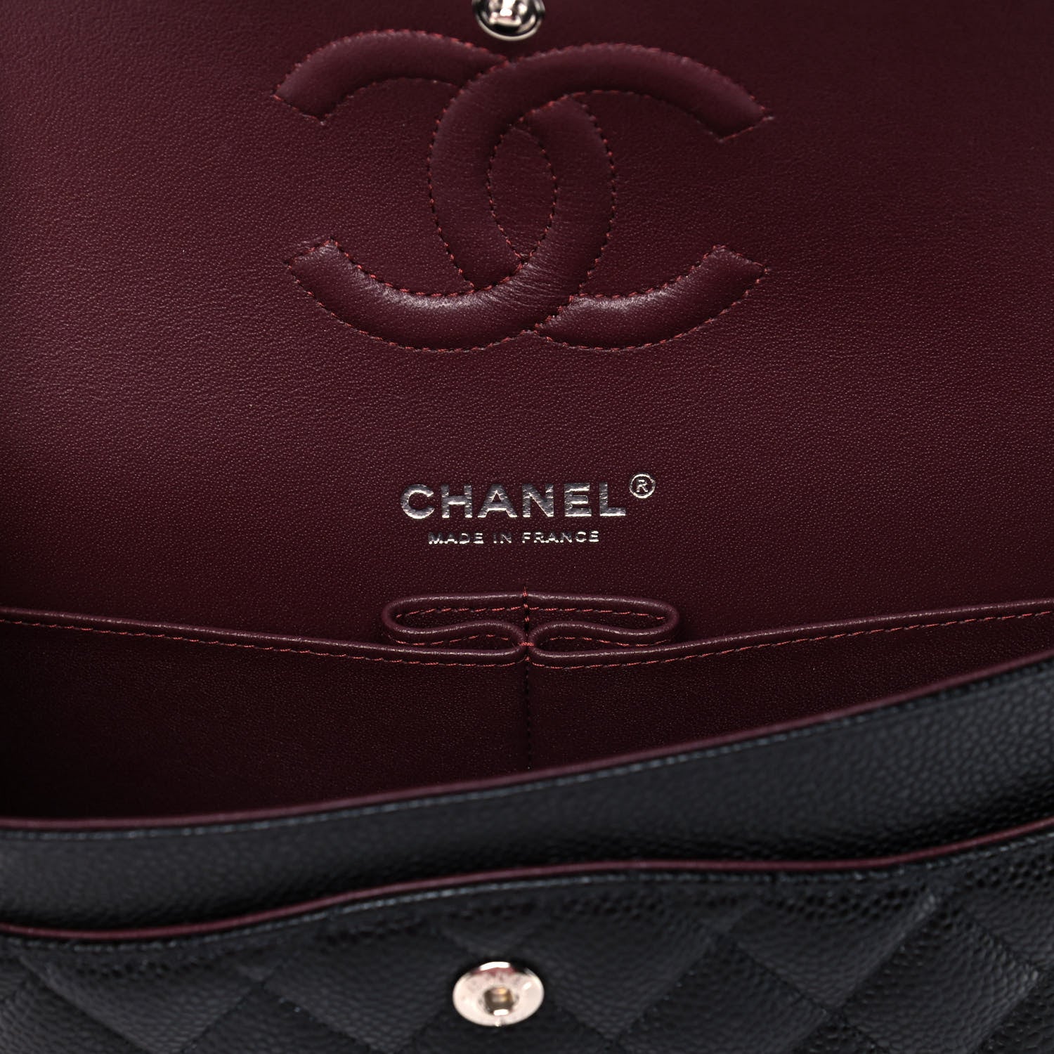Chanel Caviar Quilted Medium Double Flap Black 6 of 10