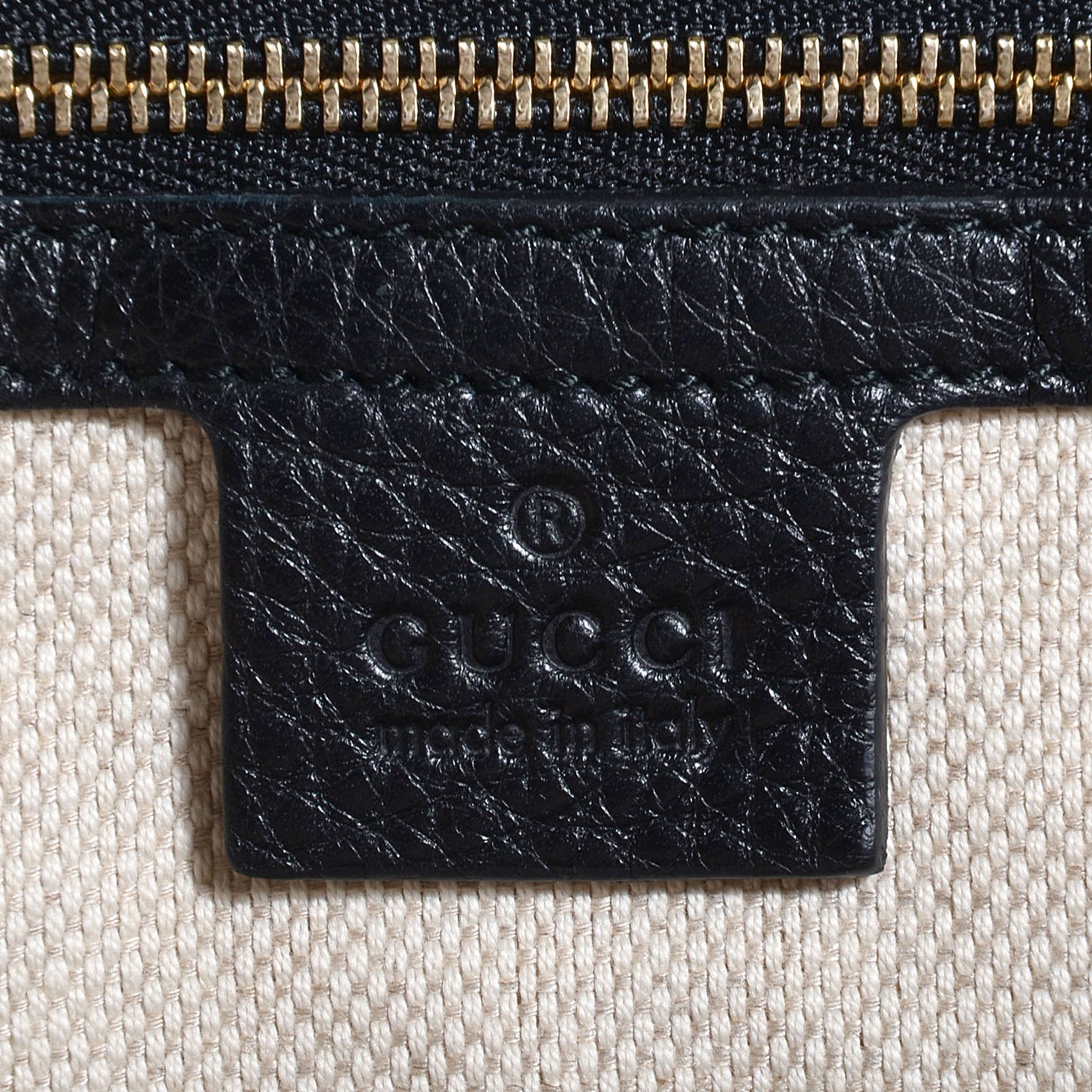 Pebbled Calfskin Large Soho Shoulder Bag Black