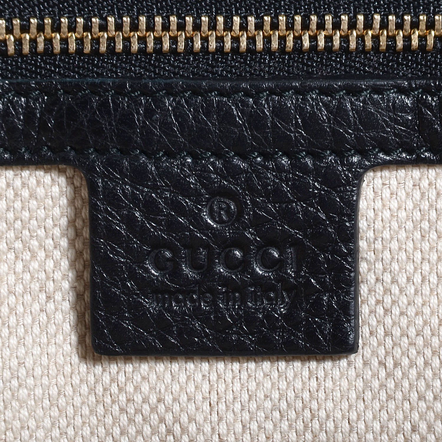 Gucci Pebbled Calfskin Large Soho Shoulder Bag Black 6 of 9