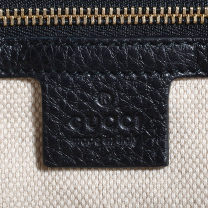 Gucci Pebbled Calfskin Large Soho Shoulder Bag Black 6 of 9