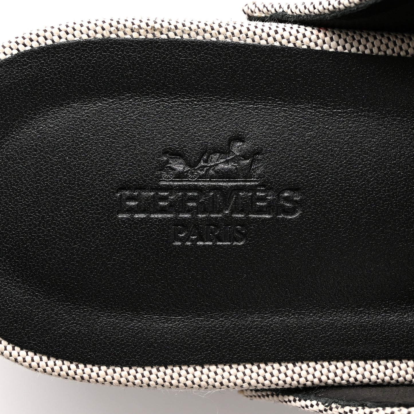 H Canvas Calfskin Carlotta Mules 39 Prunoir Black