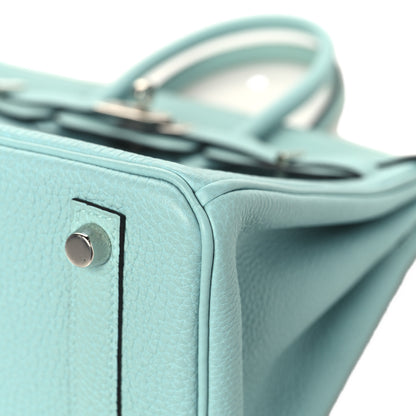 Hermes Togo Birkin 25 Bleu Atoll 10 of 14