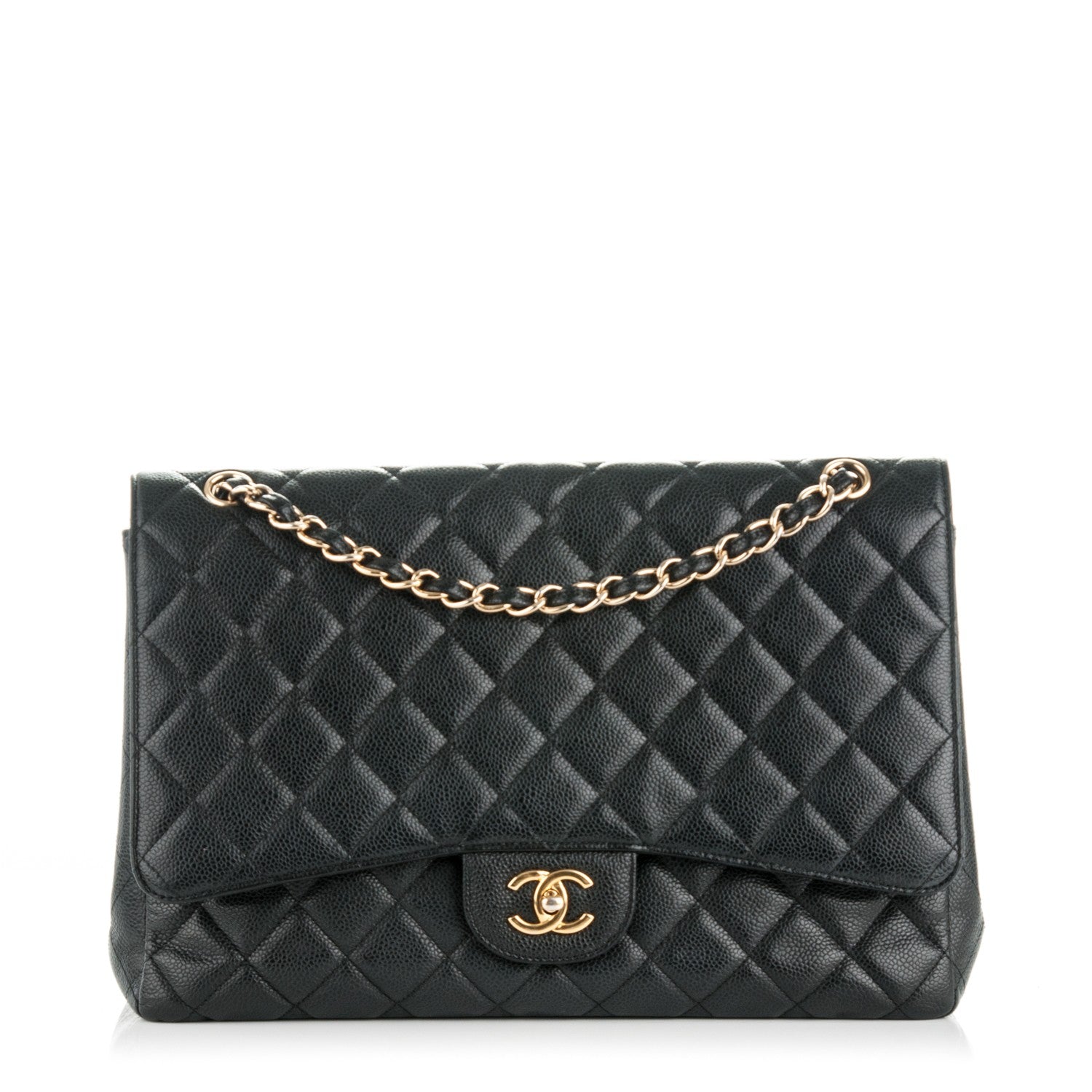 Chanel Caviar Quilted Maxi Single Flap Black 1 of 8