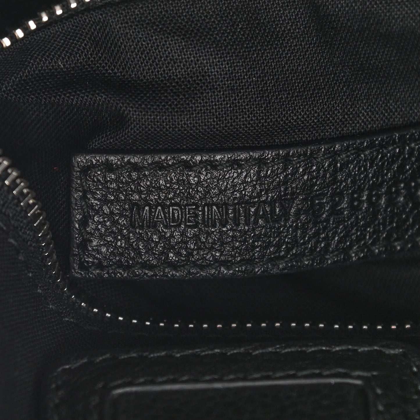 Calfskin Logo XXS Shopping Tote Black
