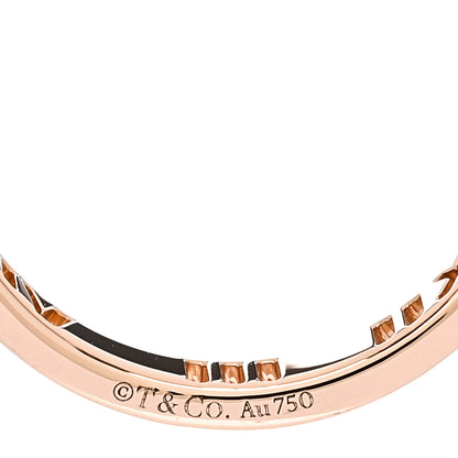 Tiffany 18K Rose Gold Diamond Atlas Pierced Ring 50 5.25 4 of 4