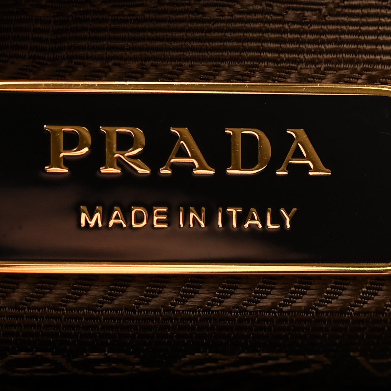 Prada Re-Nylon Triangle Mariner Small Bucket Bag Brandy 6 of 10
