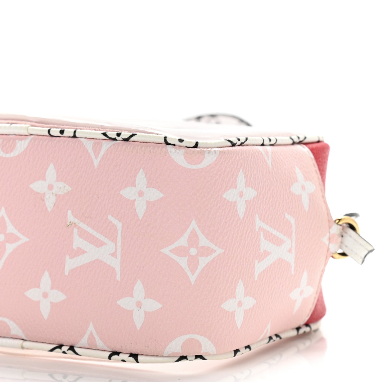 Monogram Giant Beach Pouch Rouge
