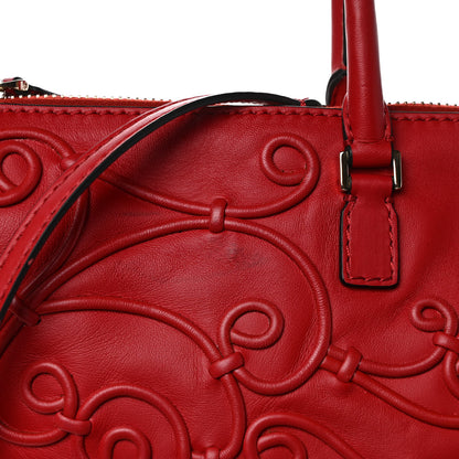 Valentino Garavani Nappa Intricate Soutache Tote Red 9 of 9