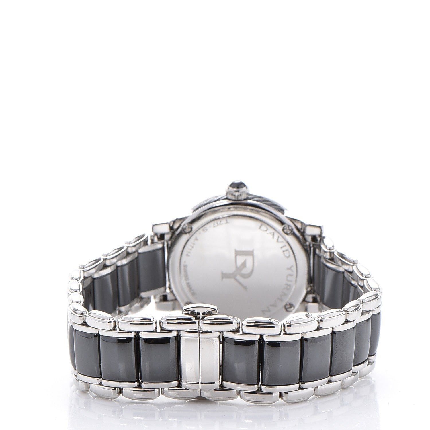 David Yurman Stainless Steel Ceramic Diamond 30mm Classic Quartz Watch Black 4 of 9