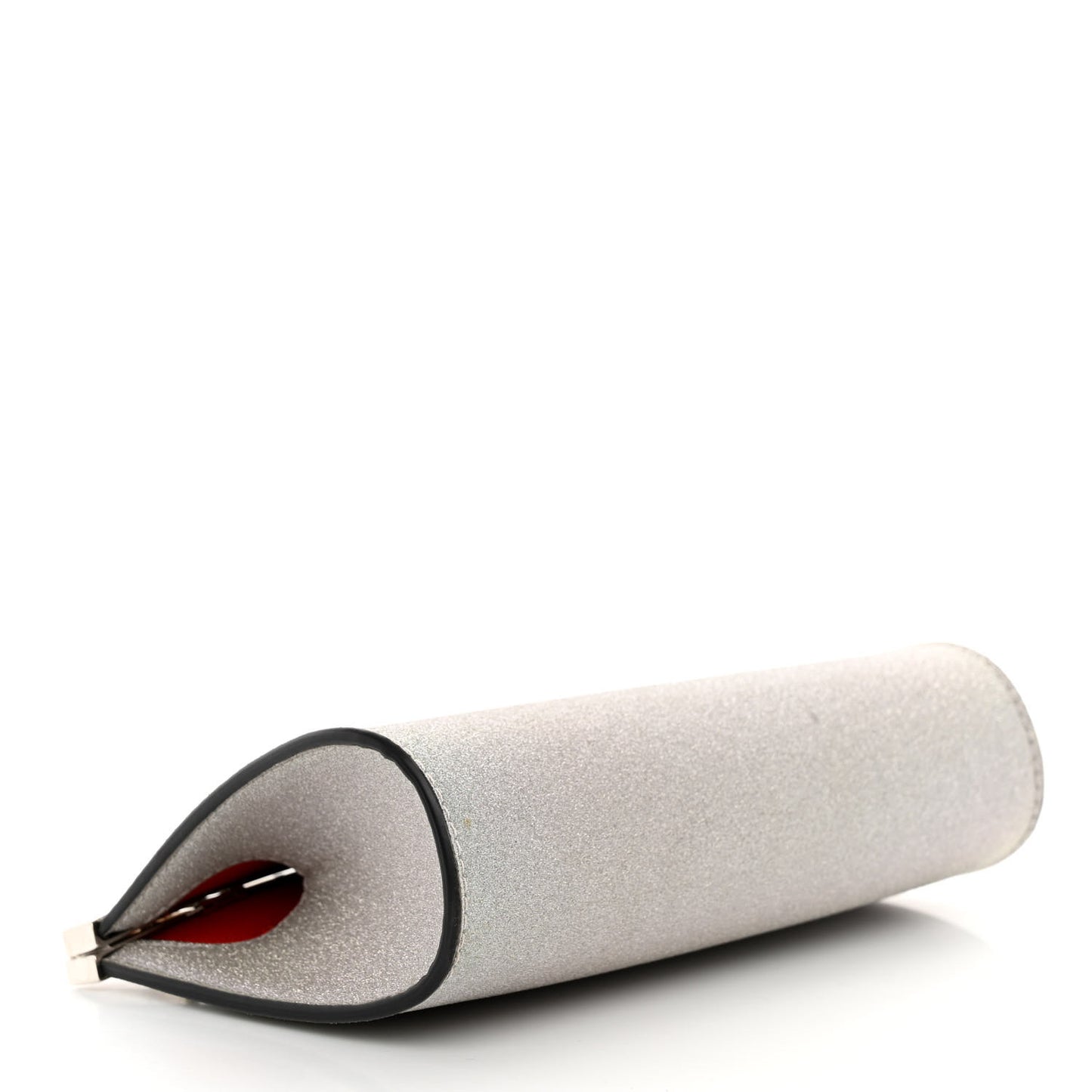 Glitter Palmette Clutch Silver