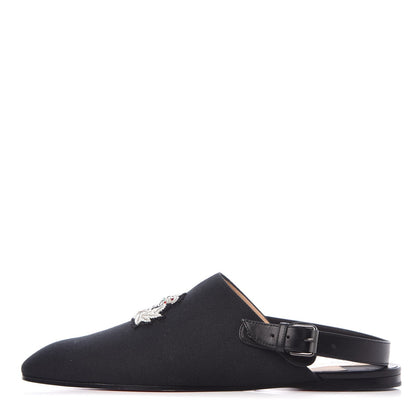 Christian Louboutin Oleana Canvas Mens Oliveira Flats 40.5 Black 1 of 7