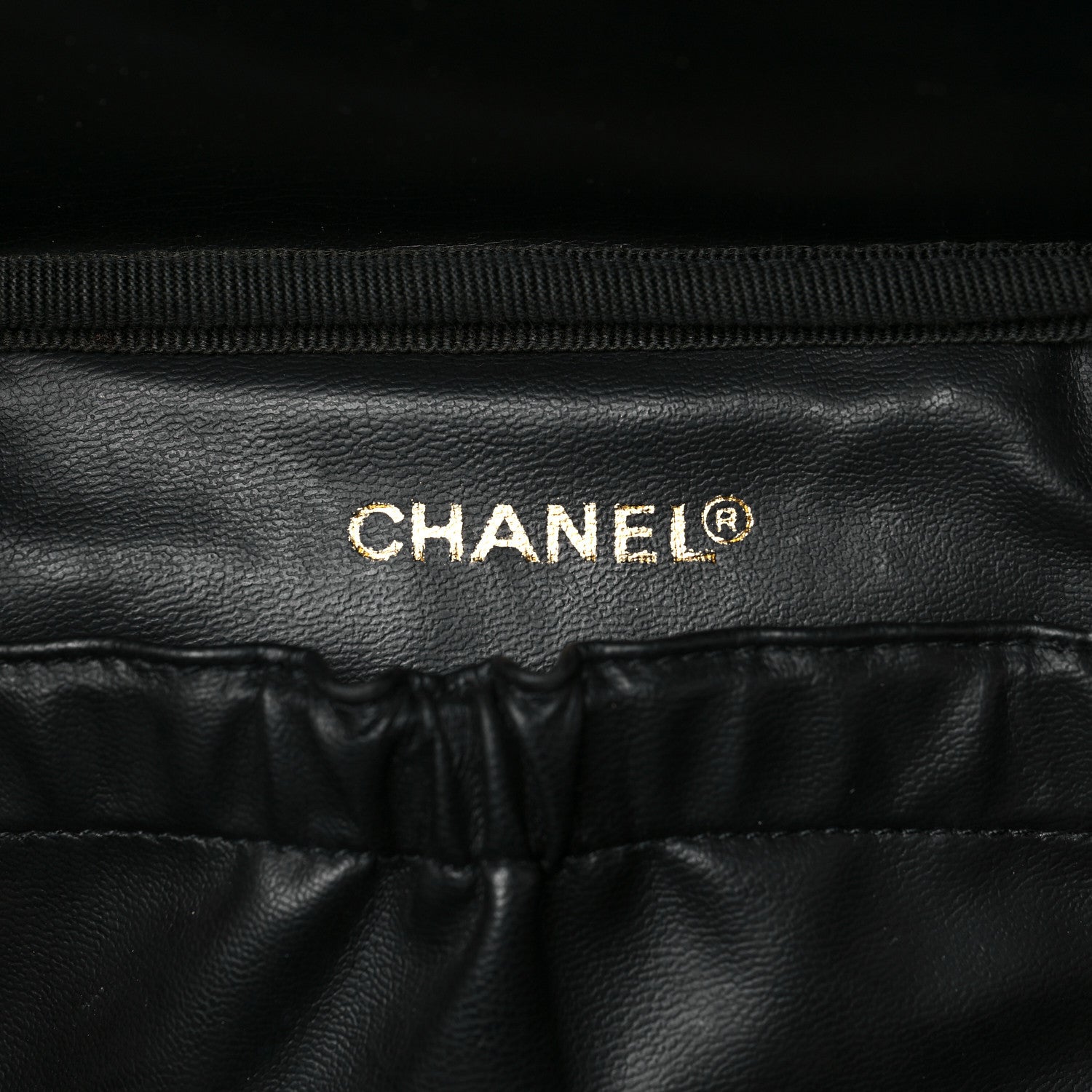 Chanel Lambskin Vanity Cosmetic Case Black 6 of 13