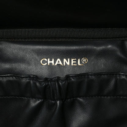 Chanel Lambskin Vanity Cosmetic Case Black 6 of 13