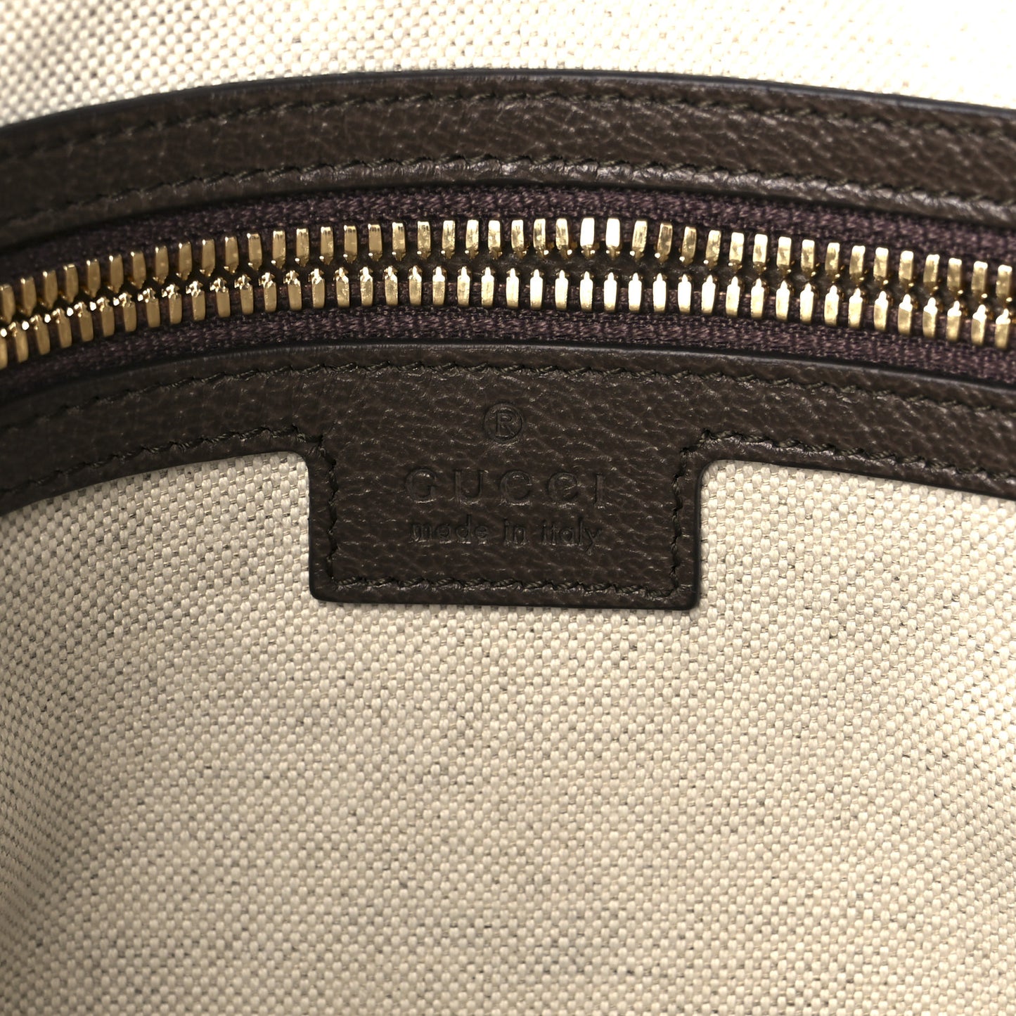 Monogram Jumbo GG Textured Dollar Calfskin Web Wristlet Messenger Bag Camel Ebony New Acero