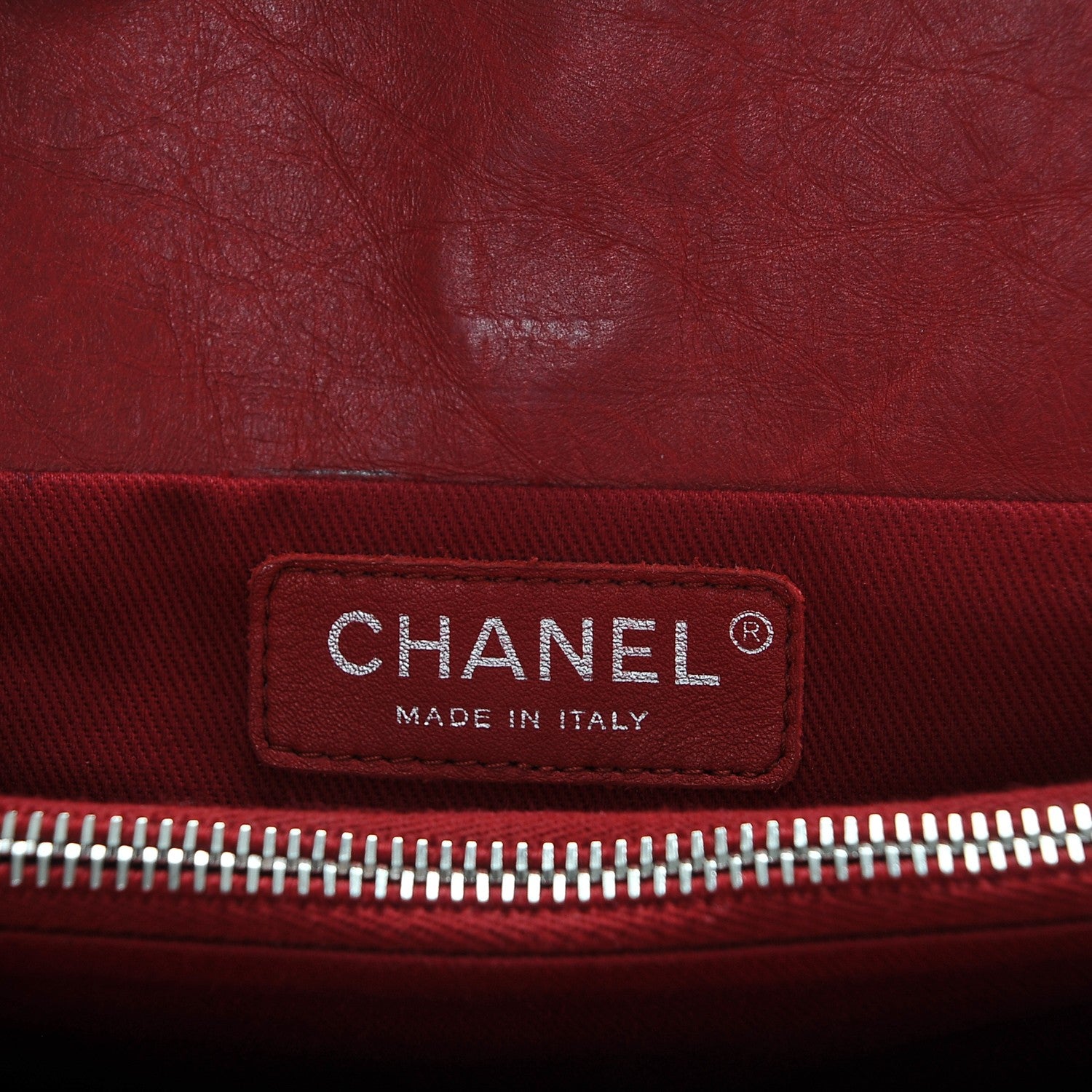 Chanel Aged Calfskin Reissue 2.55 Tote Red 6 of 7