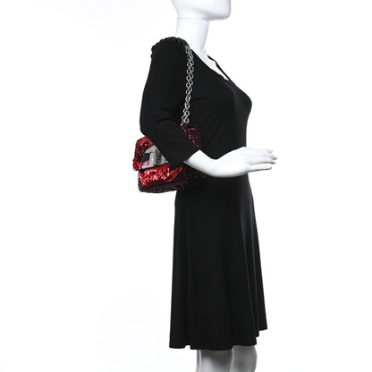 Tom Ford Sequin Kiss Large Natalia Bag Red 2 of 8