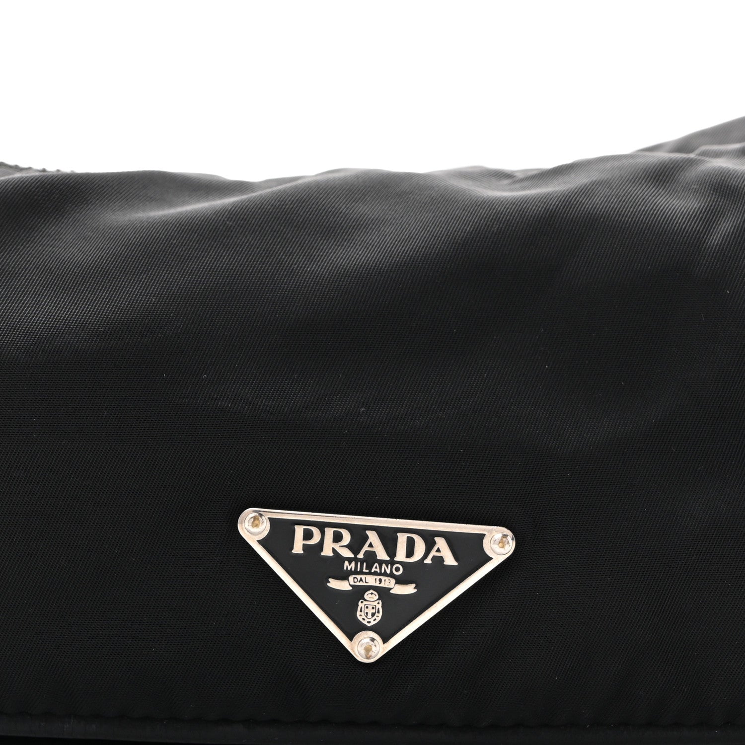 Prada Tessuto Nylon Pochette Bag Black 8 of 14