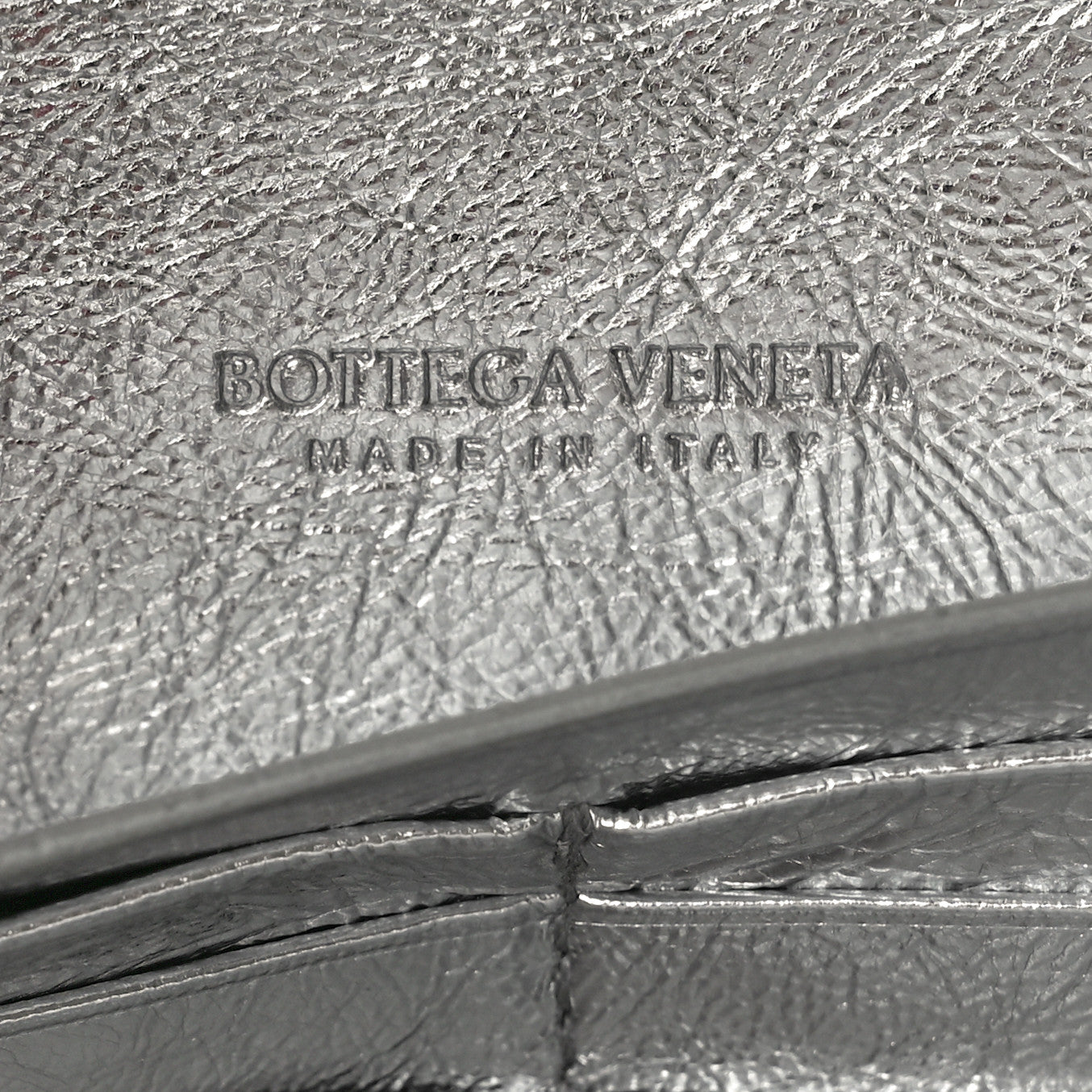 Bottega Veneta Metallic Nappa Intrecciato Long Andiamo Top Handle Silver 6 of 8