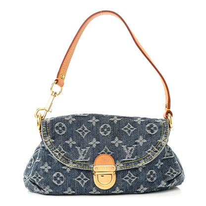 Louis Vuitton Monogram Denim Mini Pleaty Blue 1 of 10