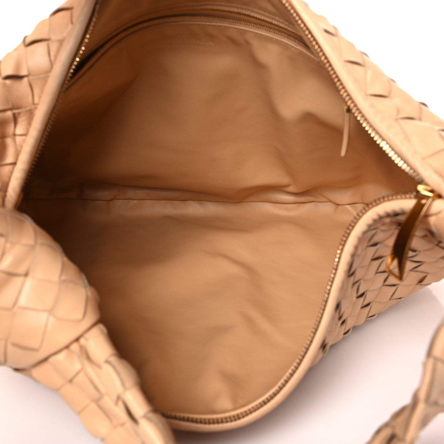 Nappa Intrecciato Small Jodie Hobo Almond